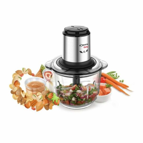 Robuste Hachoir 400W DAILY 2L - 4 Lames - Transparent – Image 2