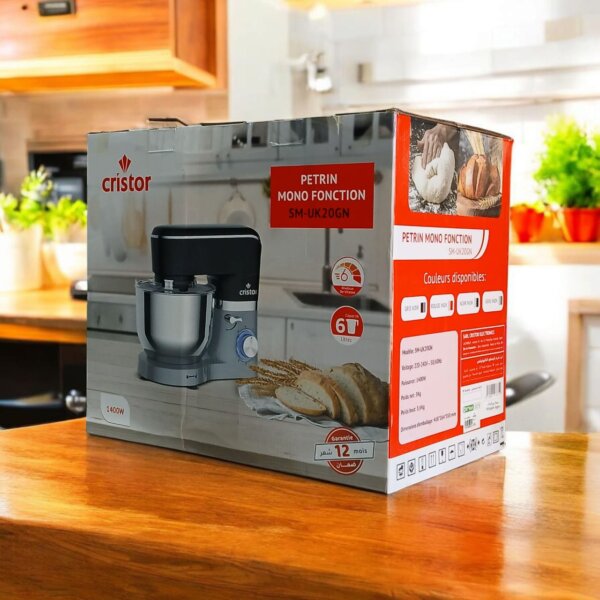 Cristor Pétrin 6L - 1400W - Noir CRISTOR – Image 3