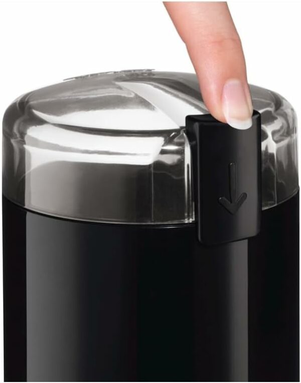 Bosch Moulin à café, pour un café savoureux, capacité de 75 grammes, couteau en inox, noir, TSM6A013B – Image 5