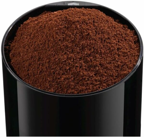 Bosch Moulin à café, pour un café savoureux, capacité de 75 grammes, couteau en inox, noir, TSM6A013B – Image 3