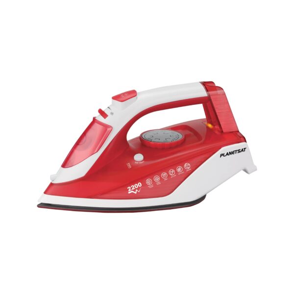 Fer à Repasser Vapeur Planetsat 2200W - Rouge et Blanc