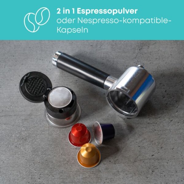 Machine à café expresso ProfiCook PC-ES-KA 1265 en acier inoxydable – Image 6