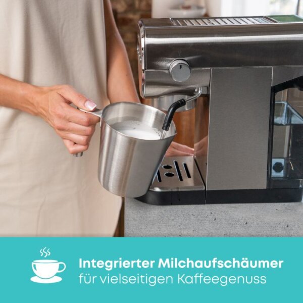 Machine à café expresso ProfiCook PC-ES-KA 1265 en acier inoxydable – Image 4