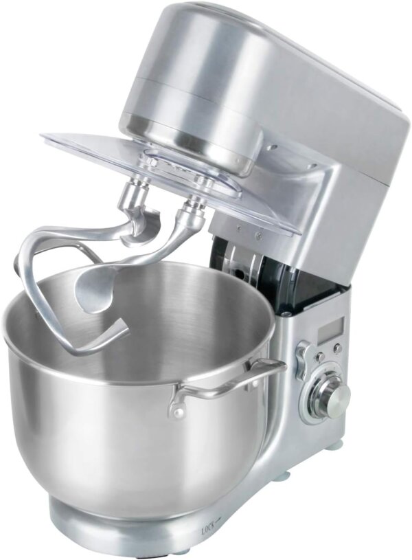 HOUSE KITCHEN Pastaprof ‎SM-2088 Pétrisseur planétaire, capacité 10 litres, double crochet, bol en acier inoxydable, 2000 W, 6 vitesses – Image 4