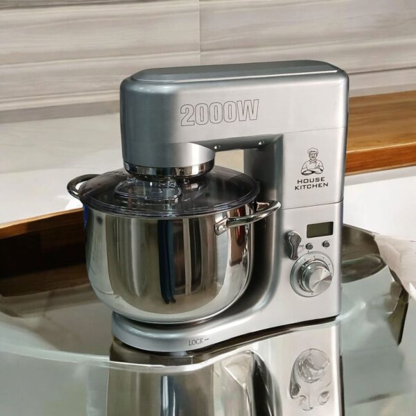 HOUSE KITCHEN Pastaprof ‎SM-2088 Pétrisseur planétaire, capacité 10 litres, double crochet, bol en acier inoxydable, 2000 W, 6 vitesses – Image 7