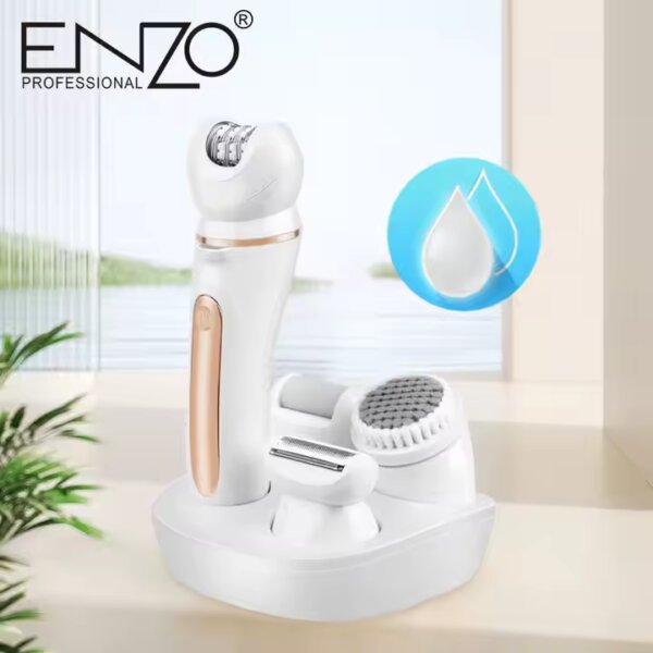 Épilateur Électrique Femme ENZO EN-3165 - Kit Beauté Complet 5 en 1