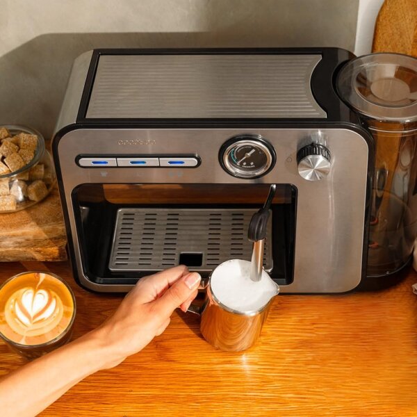 Machine à Espresso RAYLAN 19 Bars avec Mousseur à Lait Intégré - Votre Café Barista à Domicile – Image 4