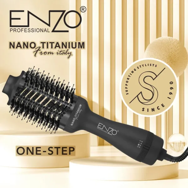 Brosse Soufflante ENZO EN-6215 Pro 1500W | Séchage & Volume Ionique – Image 2