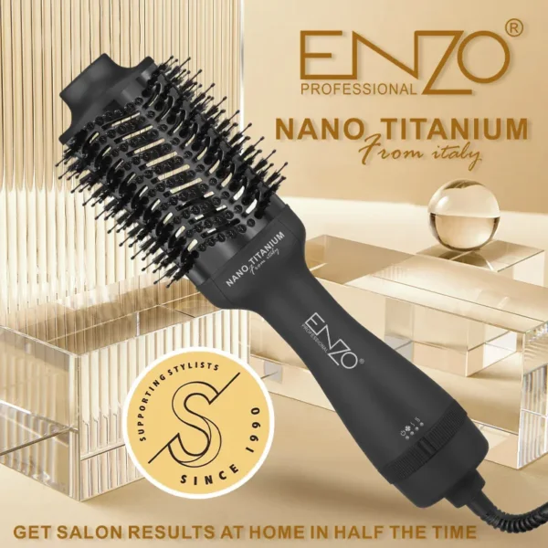 Brosse Soufflante ENZO EN-6215 Pro 1500W | Séchage & Volume Ionique – Image 4