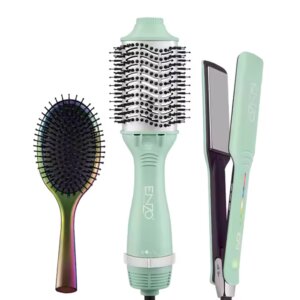 Brosse Soufflante Ionique ENZO EN-511 | Céramique & LCD Pro