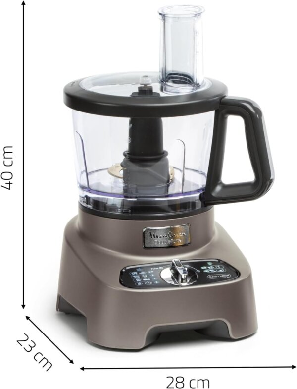 Robot Moulinex Double Force (FP825E10): 2 Moteurs, 1000W & 10 Accessoires – Image 2