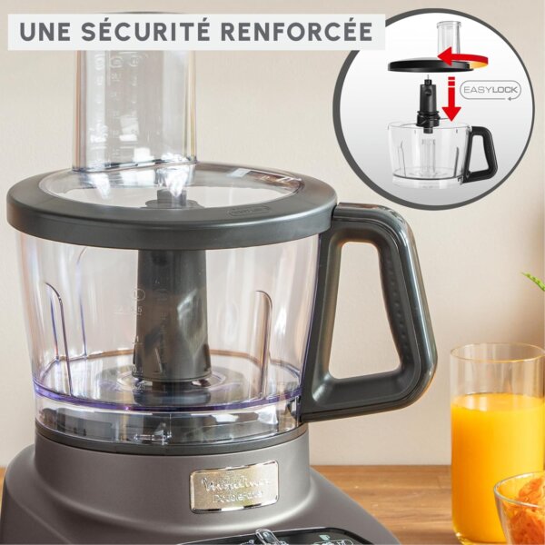 Robot Moulinex Double Force (FP825E10): 2 Moteurs, 1000W & 10 Accessoires – Image 5