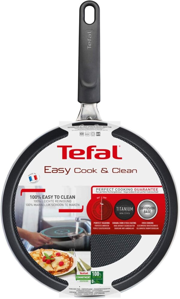 Poêle à Crêpe Tefal Easy Cook & Clean 25cm Antiadhésive (Sauf Induction) – Image 6