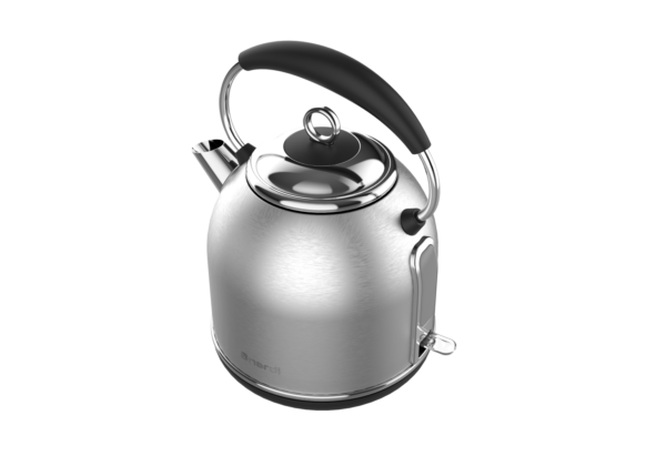 Bouilloire Rétro NARDI Argentée 1.7L - Élégance Intemporelle & Inox SUS304 (2200W) – Image 2