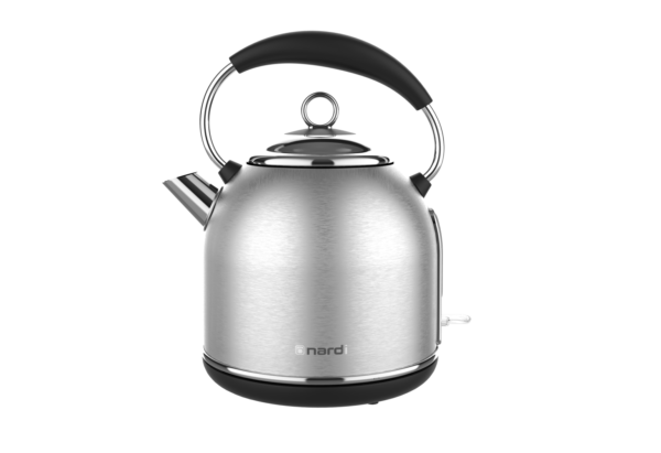Bouilloire Rétro NARDI Argentée 1.7L - Élégance Intemporelle & Inox SUS304 (2200W)