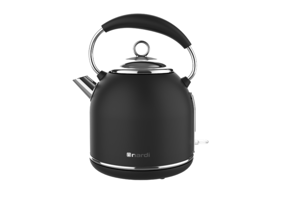 Bouilloire Rétro NARDI Noire 1.7L - Design Vintage & Inox SUS304 (2200W)
