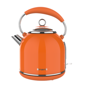 Bouilloire Rétro NARDI Orange 1.7L - Design Vitaminé & Inox SUS304 (2200W)
