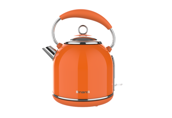 Bouilloire Rétro NARDI Orange 1.7L - Design Vitaminé & Inox SUS304 (2200W)