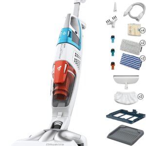 Rowenta, Nettoyeur vapeur, 2 en 1, Aspire et lave en même temps,