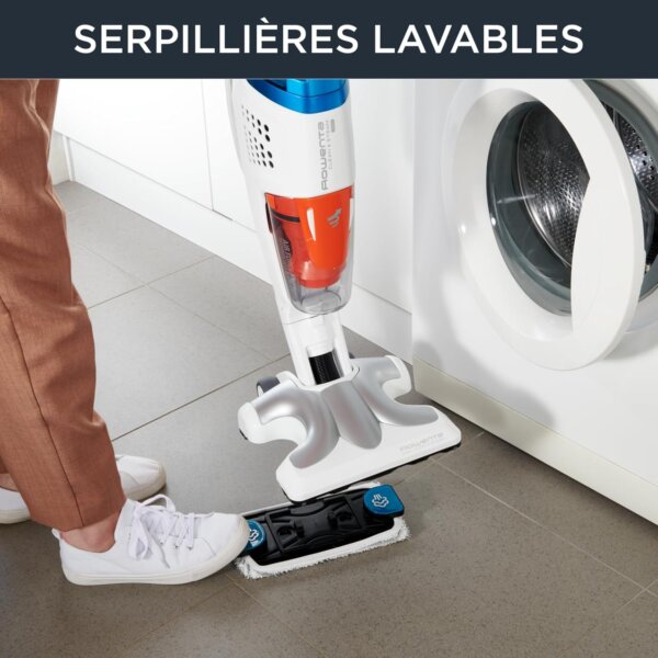 Rowenta, Nettoyeur vapeur, 2 en 1, Aspire et lave en même temps, – Image 4