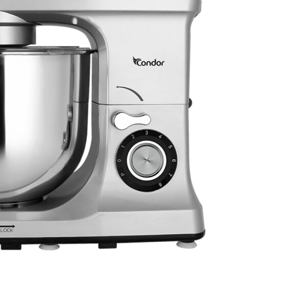 Pétrin CONDOR POWER MIX – Double Crochet -1600W- 8L-Silver – Image 3