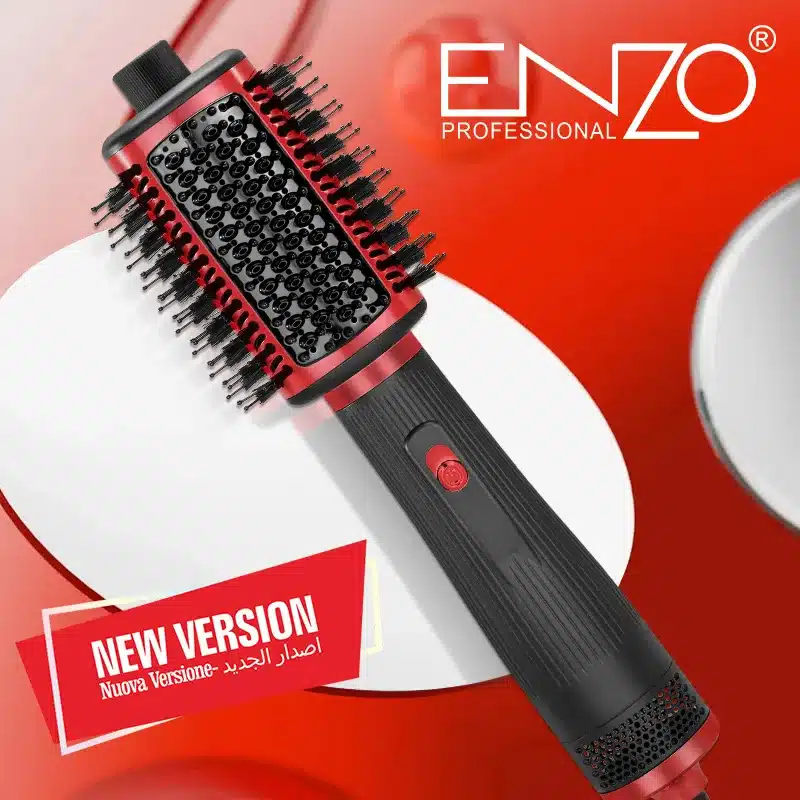 Brosse Sèche-Cheveux ENZO EN-4123 4-en-1 1500W – Lissage, Boucles & Volume – Image 3